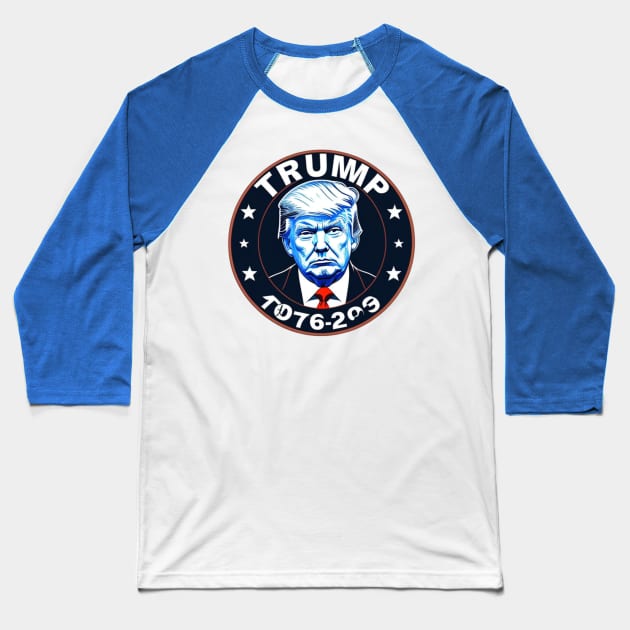 trump mugshot Baseball T-Shirt by Mcvipa⭐⭐⭐⭐⭐